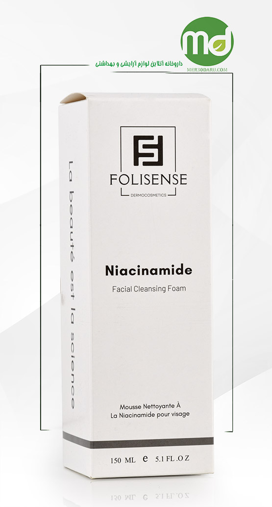 فوم شستشوی صورت نیاسینامید فولی سنس 150ml 