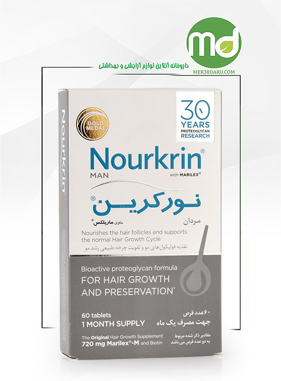 قرص نورکرین آقایان طب مفید نیکان 60 عددی