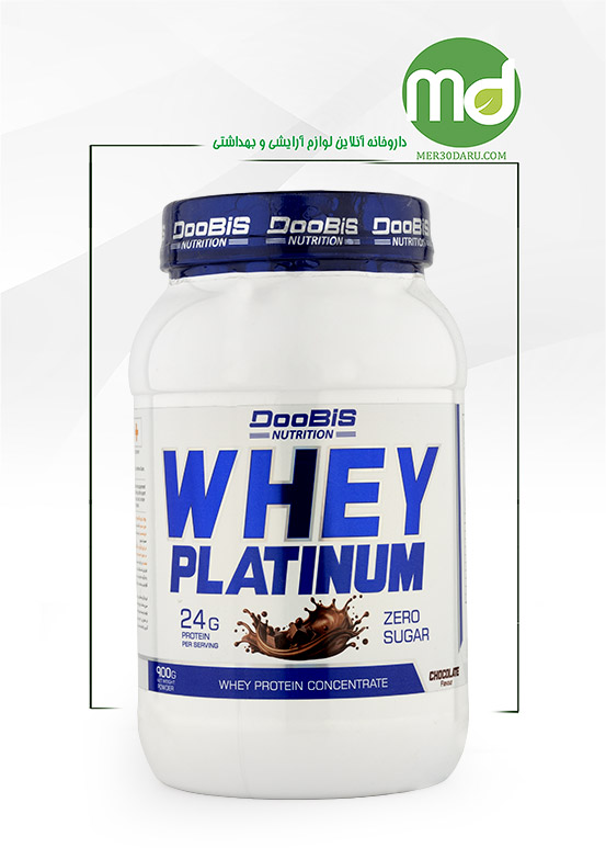 پودر وی پلاتینیوم دوبیس 900G با طعم شکلات