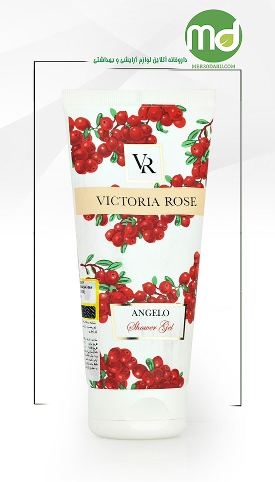 ژل شستشوی بدن آنجلو ویکتوریا رز حاوی آکواکسیل 200ml