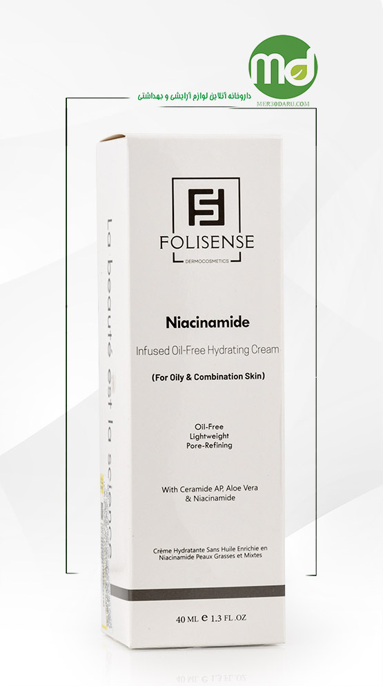 کرم آبرسان حاوی نیاسینامید فولی سنس پوست چرب 30ml