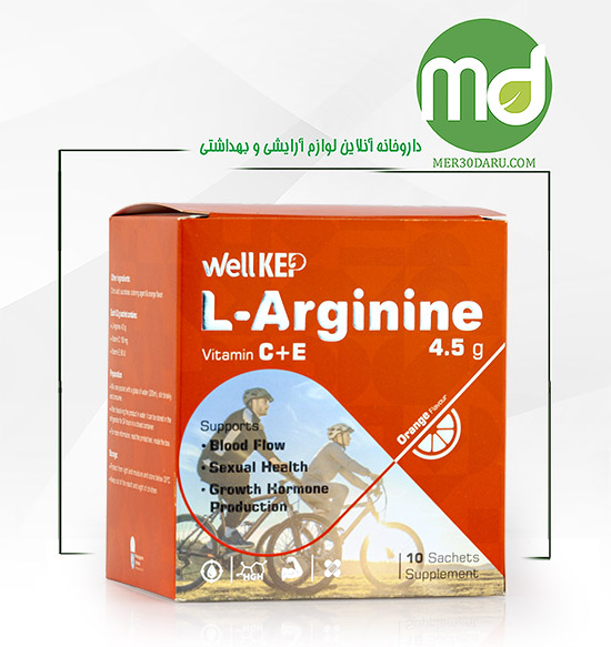 ساشه ال آرژنین، ویتامین C + E ولکپ 10 عدد 